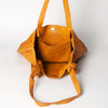 ADBGM119 Genuine Leather Fringe Tote - Western Knotted Strap Shoulder Bag