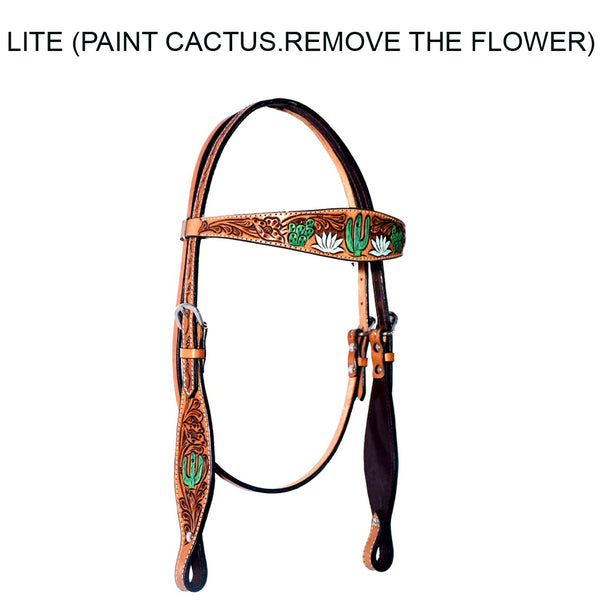 BER237A-Western Leather Breast Collar