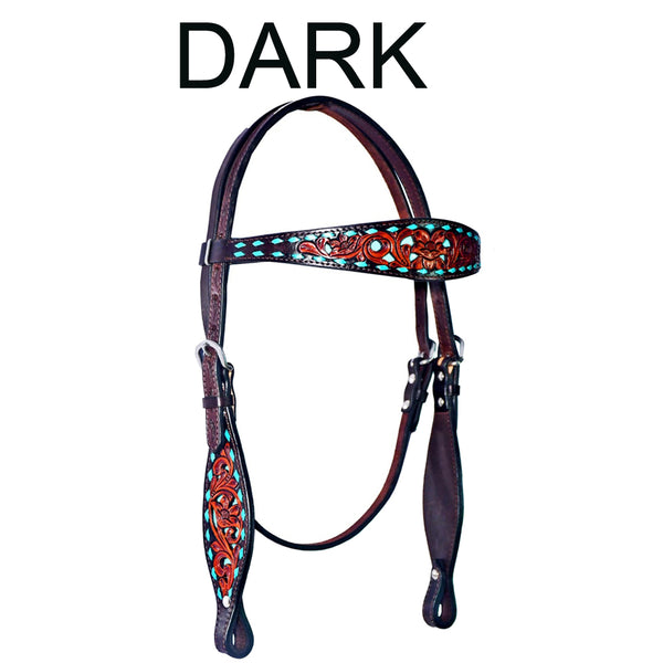 BER242A-Western Leather Breast Collar