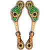 BER363-Western American Leather Spur Strap