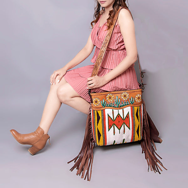 LC-ADBGZ707 Crossbody Genuine Western Leather Women Bag