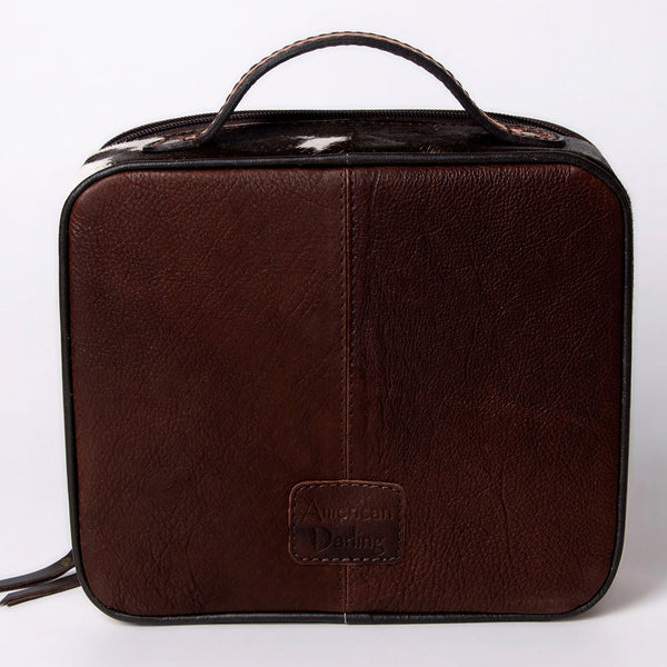 ADBGA300 American Darling Western Hand Tooled Leather Hair-On Cowhide Jewelry Case