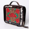 ADBGA300 American Darling Western Hand Tooled Leather Hair-On Cowhide Jewelry Case