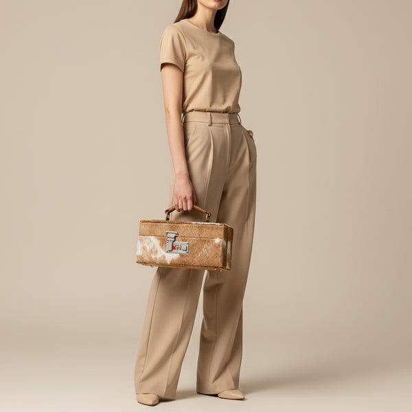 ADBGA325 American Darling Western Hair-On Cowhide Leather Jewelry case