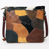 ADBG1056 American Darling Handcrafted Western Leather Crossbody Bag Hair-On Cowhide & Fringe Tassels