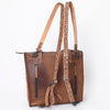 ADBG1061 American Darling Hand-Tooled Leather Backpack Tote Genuine Floral Carved Western Convertible Bag