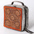 ADBGA311 American Darling Tooled Leather and Cowhide Floral Western Jewelry Case