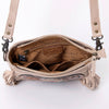 ADBG1062 American Darling Hand-Tooled Leather Messenger Bag Fringe Western Boho Crossbody