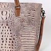 ADBG962 Crocodile Embossed Genuine Leather Western Tote Compact Handbag by American Darling
