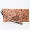 ADBG968 American Darling Crocodile Embossed Western Leather Wallet