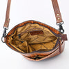 ADBG966 American Darling Crocodile Embossed Leather Western Bucket Crossbody Bag