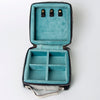 ADBGA311 American Darling Tooled Leather and Cowhide Floral Western Jewelry Case