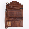 ADBG941 American Darling Handcrafted Wallet with Hand Tooled Floral Leather & Woven Saddle Blanket