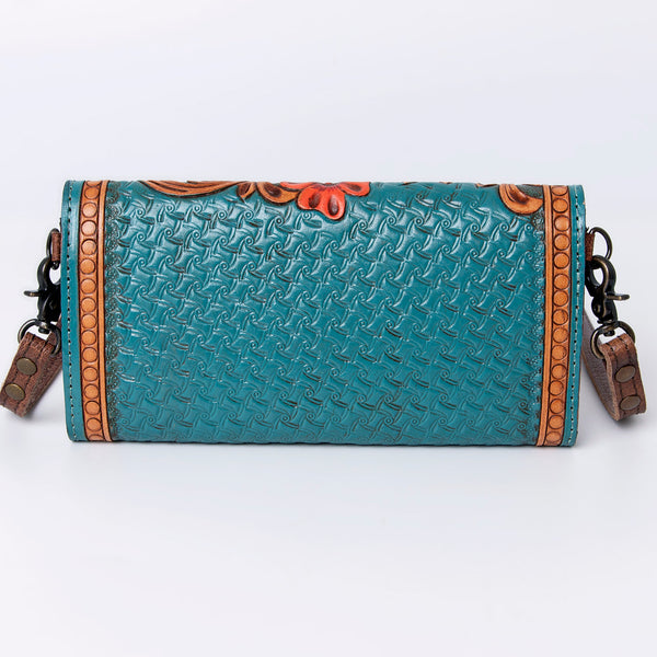 ADBG889 American Darling Hand Tooled Leather Wallet | Western Tooled Crossbody Wallet