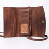 ADBG889 American Darling Hand Tooled Leather Wallet | Western Tooled Crossbody Wallet