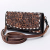 ADBG889 American Darling Hand Tooled Leather Wallet | Western Tooled Crossbody Wallet