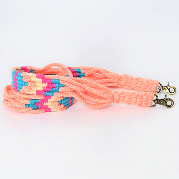 LC-ADWSX104 Hand braided Wool strand Crossbody Handle Strap