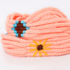 LC-ADWSX106 Hand braided Wool strand Crossbody Handle Strap