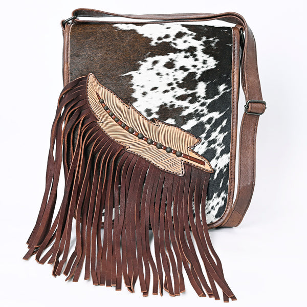 ADBG1074 American Darling Hair-on Cowhide Fringe Chaps Bag Western Genuine Leather Shoulder Bag