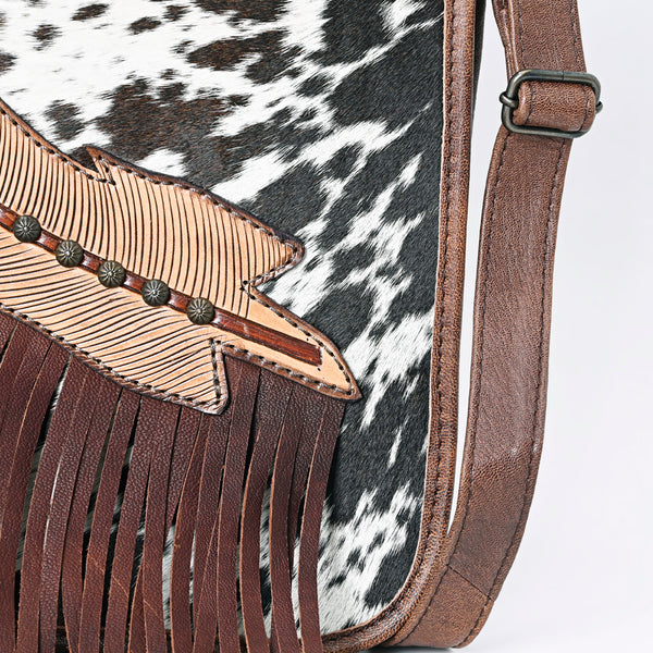 ADBG1074 American Darling Hair-on Cowhide Fringe Chaps Bag Western Genuine Leather Shoulder Bag