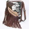 ADBG1074 American Darling Hair-on Cowhide Fringe Chaps Bag Western Genuine Leather Shoulder Bag