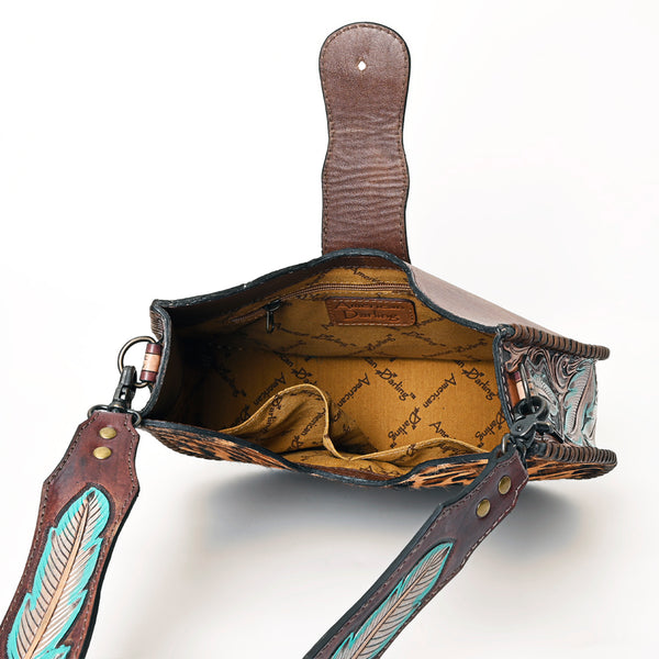 ADBG1075 American Darling Hair-on Cowhide Hobo Bag Western Genuine Leather Shoulder Bag