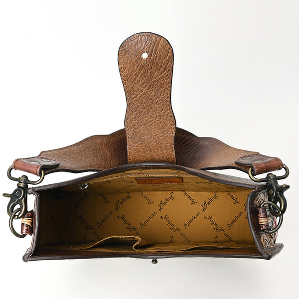 ADBG1075 American Darling Hair-on Cowhide Hobo Bag Western Genuine Leather Shoulder Bag