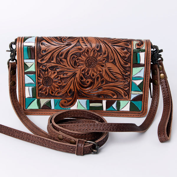 ADBG485 American Darling Hand Tooled Leather Organiser Bag