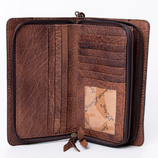 ADBG485 American Darling Hand Tooled Leather Organiser Bag