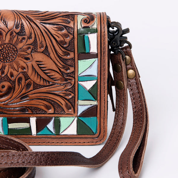 ADBG485 American Darling Hand Tooled Leather Organiser Bag