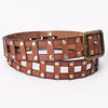 LC-ADBLF198 Genuine American Leather Belt Men and Women