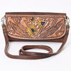 ADBGM102 Western Floral Tooled Leather Crossbody - by American Darling