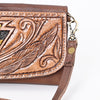 ADBGM102 Western Floral Tooled Leather Crossbody - by American Darling