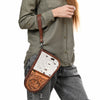 LC-ADGC103 Hair-On Cowhide & Tooled Leather Pistol Case - American Darling