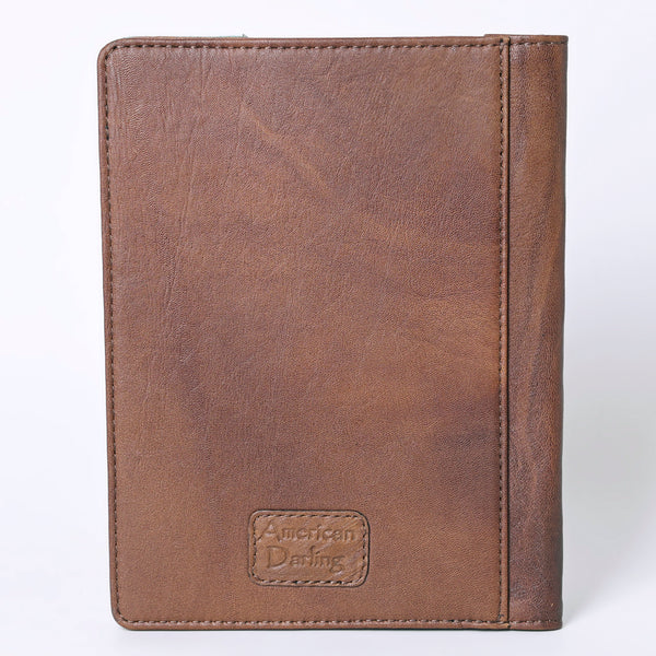 ADBG1040 American Darling Hair-on Cowhide Floral Tooled Leather Western Portfolio