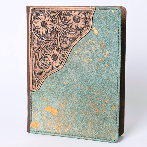 ADBG1040 American Darling Hair-on Cowhide Floral Tooled Leather Western Portfolio