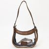 ADBG1098 American Darling Western Leather Clear Bag with Hand Tooled Accents