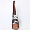 ADBG1103 American Darling Western Leather Crossbody Bag Hair-On Cowhide Hand-Tooled Floral Front