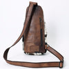 ADBG1103 American Darling Western Hair-On Cowhide Sling Backpack Genuine Leather Everyday Crossbody Bag