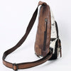ADBG1103 American Darling Western Hair-On Cowhide Sling Backpack Genuine Leather Everyday Crossbody Bag
