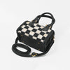 ADBGM1097 Checkered Hair On Hide & Leather Speedy Bag - American Darling
