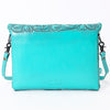 ADBG1109 American Darling Hand-Tooled Genuine Leather Western Envelope Bag Floral Carved Crossbody