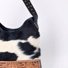 ADBG1122 American Darling Handcrafted Cowhide Leather Hobo Bag with Tooled Floral Details - Premium Western Style