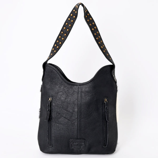 ADBG1122 American Darling Handcrafted Cowhide Leather Hobo Bag with Tooled Floral Details - Premium Western Style