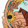 ADBGA334 American Darling Hand Tooled Genuine Leather Floral Carved Canteen Bag