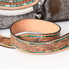 ADBGA335 American Darling Hair-On Cowhide Tooled Leather Cross body Bag With Fringe