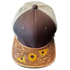 LC-ADCP102Q Genuine Western Leather Men Women Cap