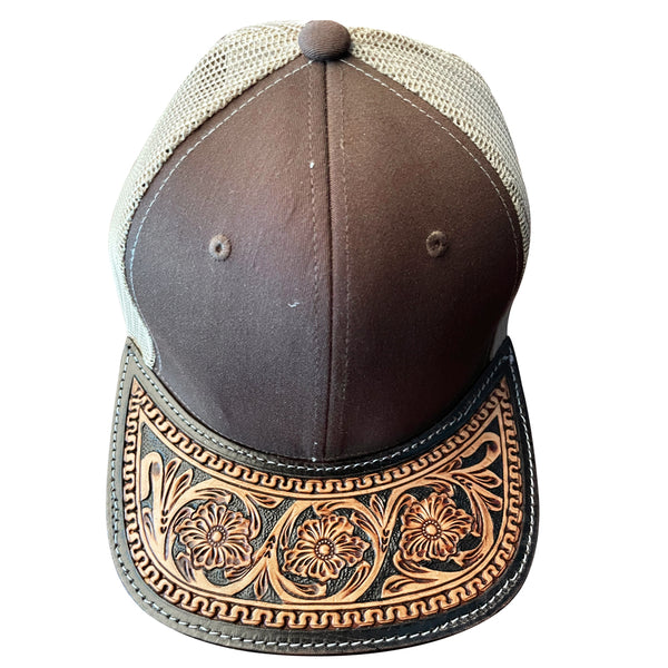 LC-ADCP102R Genuine Western Leather Men Women Cap