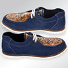 LC-ADFT118-9 genuine leather trim shoe footwear slip on