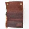 ADBG1132 American Darling Hand Tooled Floral Leather Clutch & Crossbody Wallet